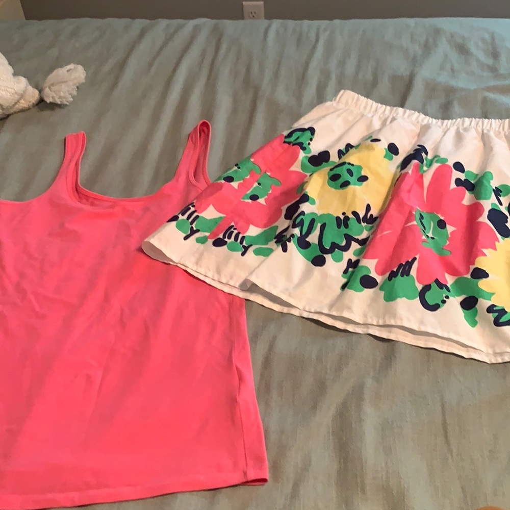 Cute two piece skirt and matching Lilly Pulitzer